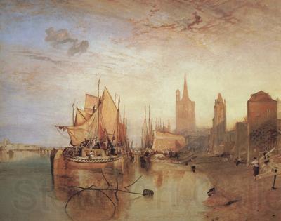 Joseph Mallord William Turner Cologne,the arrival lf a pachet boat;evening (mk31) Norge oil painting art